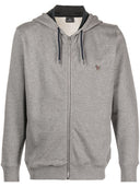Ps By Paul Smith Zebra Logo Cotton Zip Up Hoodie