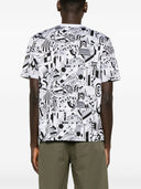 Ps By Paul Smith Industrial Print Cotton T Shirt