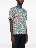Ps By Paul Smith Jack's World Print Cotton T Shirt