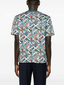 Ps By Paul Smith Jack's World Print Cotton T Shirt
