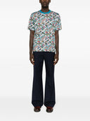 Ps By Paul Smith Jack's World Print Cotton T Shirt