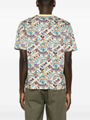 Ps By Paul Smith Jack's World Print Cotton T Shirt