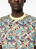 Ps By Paul Smith Jack's World Print Cotton T Shirt