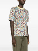 Ps By Paul Smith Jack's World Print Cotton T Shirt