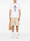 Ps By Paul Smith Astronaut Print Cotton T Shirt