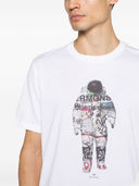 Ps By Paul Smith Astronaut Print Cotton T Shirt