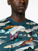 Ps By Paul Smith Printed Cotton T Shirt