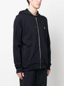 Ps By Paul Smith Zebra Logo Cotton Zip Up Hoodie