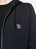 Ps By Paul Smith Zebra Logo Cotton Zip Up Hoodie