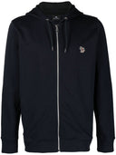 Ps By Paul Smith Zebra Logo Cotton Zip Up Hoodie