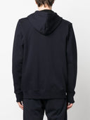 Ps By Paul Smith Zebra Logo Cotton Zip Up Hoodie