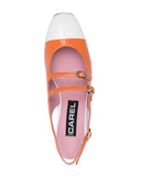 Carel Paris Paris Abricot Ballet di Slingback Brevetto
