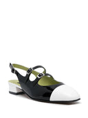 Carel Paris Abricot Patent Slingback Ballet Flats