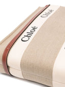 Chloè Woody Leinwand und Leder -Tasche
