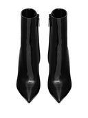 Saint Laurent Opyum Leather Heel Ankle Boots
