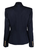 Blazer de lana de doble pecho Balmain