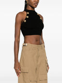 Balmain gebreide bijgesneden top