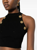 Balmain gebreide bijgesneden top