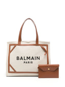 Balmain B Army Medium Tela e Trime Bot Bag di rivestimento