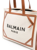 Balmain B Army Medium Tela e Trime Bot Bag di rivestimento