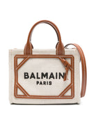 Balmain B Army Mini Canvas en lederen trims draagtas