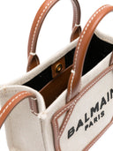 Balmain B Army Mini Canvas en lederen trims draagtas