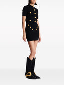 Balmain Buttoned Knitted Mini Skirt