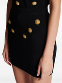 Balmain Buttoned Knitted Mini Skirt