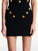 Balmain Buttoned Knitted Mini Skirt