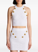 Balmain gebreide bijgesneden top