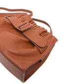 Boyy Square Scrunchy Soft Leather Crossbody Bag
