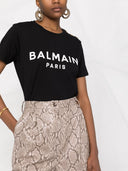 Balmain Logo Organic Cotton T Shirt