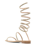 Rene' Caovilla Super Cloe Satin Sandals