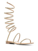 Rene' Caovilla Super Cloe Satin Sandals