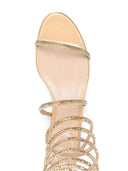 Rene' Caovilla Super Cloe Satin Sandals
