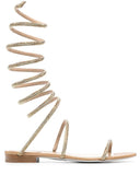 Rene' Caovilla Super Cloe Satin Sandals