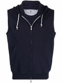 Brunello Cucinelli Sleeveless Cotton Hoodie