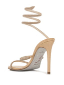 Rene 'Caovilla Cloe Satin High Heel Sandalen