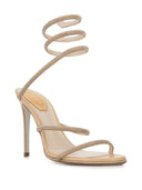 Rene 'Caovilla Cloe Satin High Heel Sandalen