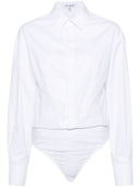 Alaia Cotton Shirt Bodysuit