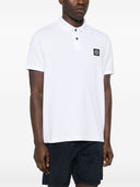 Stone Island Logo Baumwoll Poloshirt
