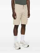 Stone Island Logo Cotton Slim Shorts