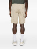 Stone Island Logo Cotton Slim Shorts