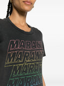 Marant Etoile Ziliani Logo Cotton T Shirt