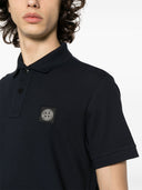 Stone Island Logo Cotton Polo Shirt