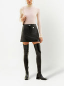 Courreges Re Edition Iconic Vinyl Mini Skirt