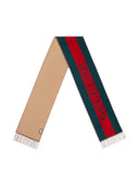 Gucci Cruise Web Motif Wool Scarf