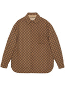 Gucci Cruise Gg Supreme Flannel Shirt Jacket