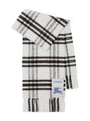 Burberry Check Motif Wool Scarf