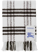 Burberry Check Motif Wool Scarf